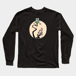 Jim and his froggy friend Long Sleeve T-Shirt